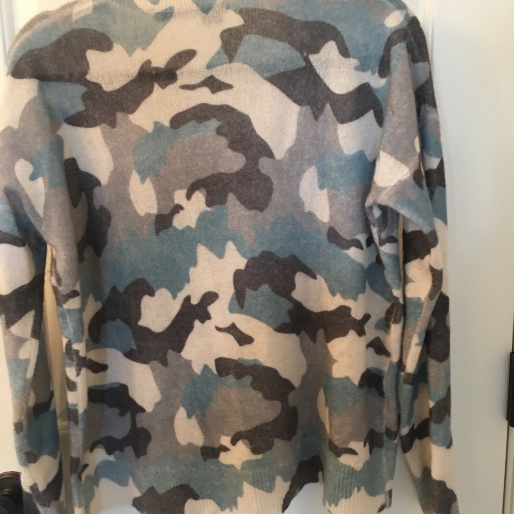 Blue Camo 360 Cashmere Sweater